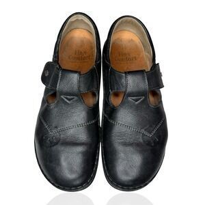 Finn Comfort Nashville T-Strap Leather Mary Jane Shoes US 9-9.5 EU 40 Walking